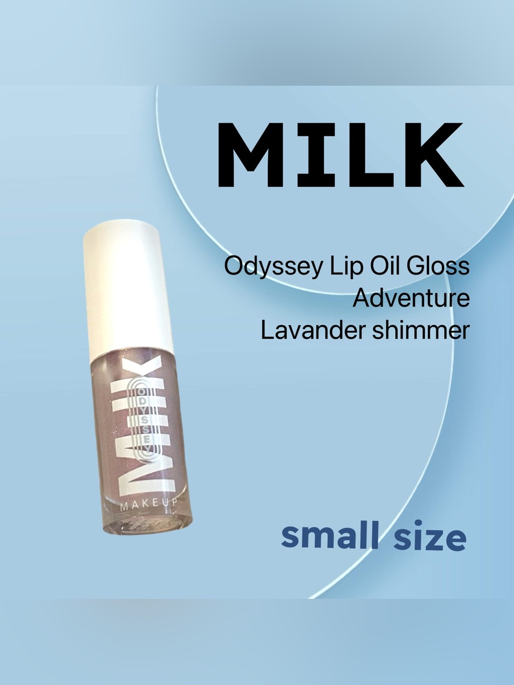 🇺🇸🆕NWOB MILK |SMALL| Clean Odyssey Lip Oil Lavender Shimmer Adventure Gloss**